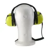 HS-GLPMRI2W : Casque antibruit avec microphone flexible et câble avec PTT pour radios PMR ICOM, double broche (jack 3,5 et 2,5), noir et jaune
