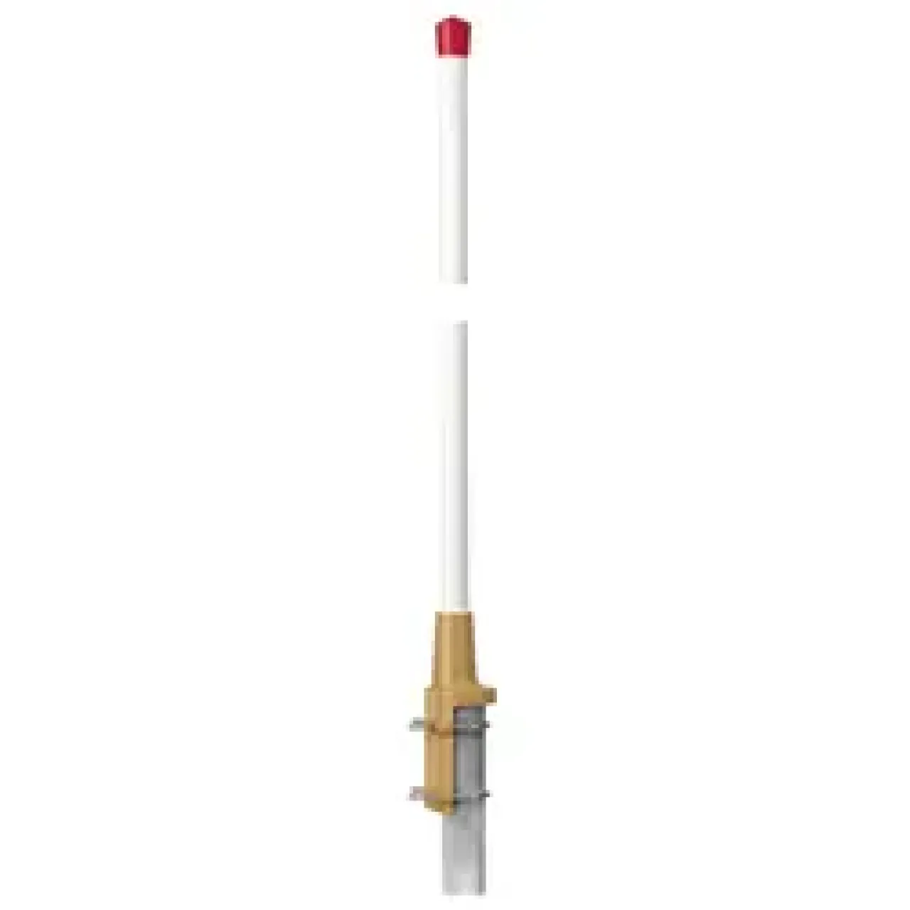 Antenne VHF aviation large bande 110-140MHz, omni, 0dB, 500W, 50 Ohms, connectique N femelle, pour montage sur tube (diam. 27 à 65mm), adaptée pour utilisation sur tour de contrôle
