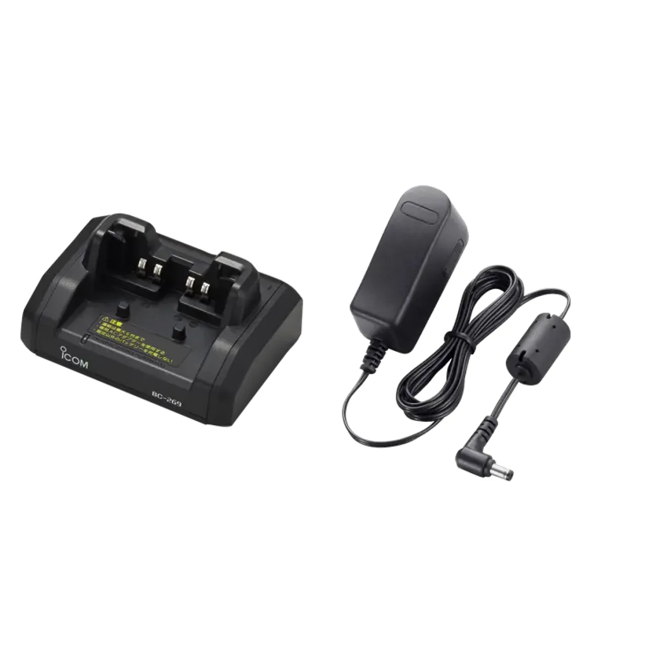 Alimentation pour IP510H incluant un chargeur socle rapide individuel clipsable BC-269#12 et une alimentation secteur 12V 1Ah fiche coudée BC-123SE#62