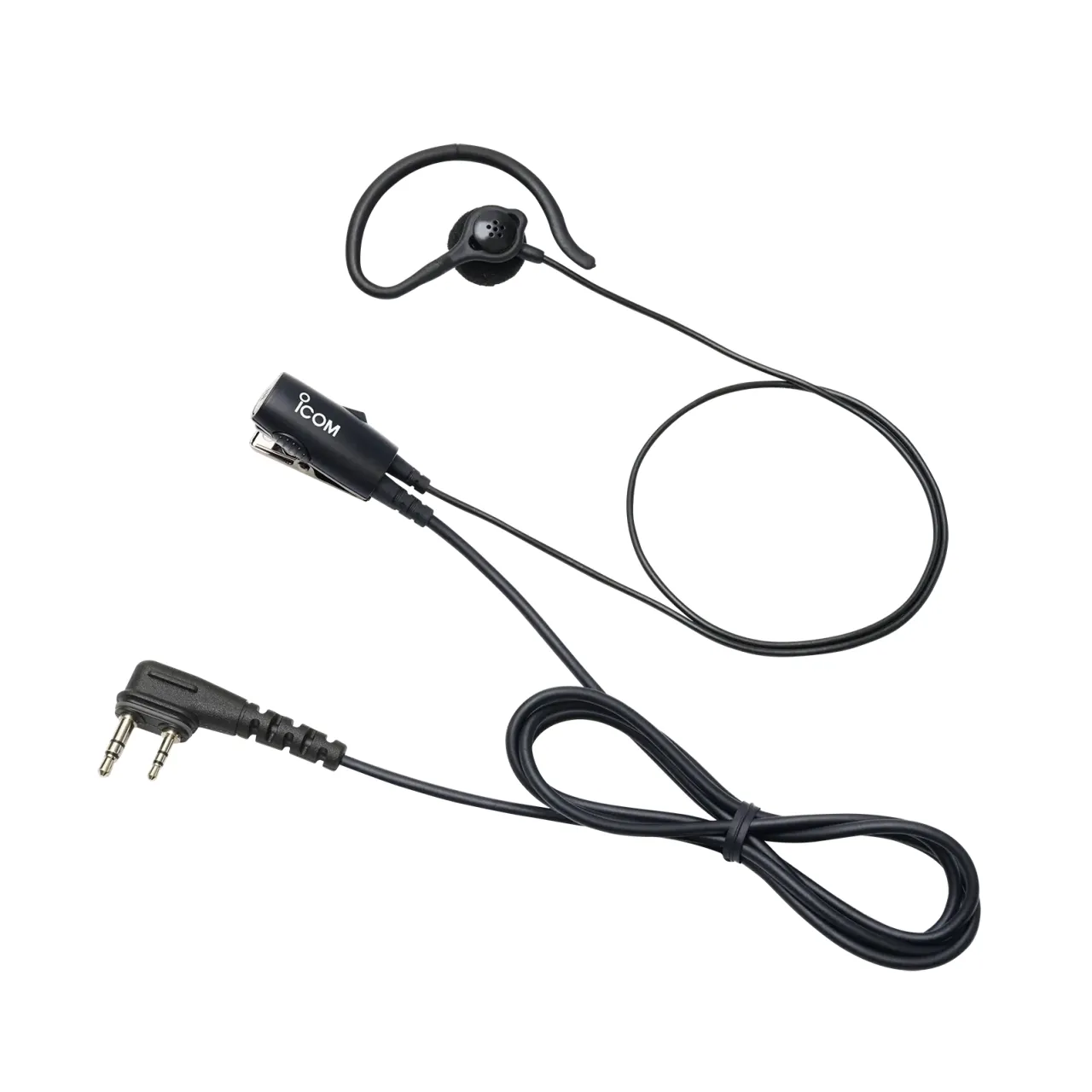 Oreillette avec microphone cravate, qualité audio optimisée pour radios numériques, connecteur double jack coudé étanche 2,5-3,5mm : HM-257LS