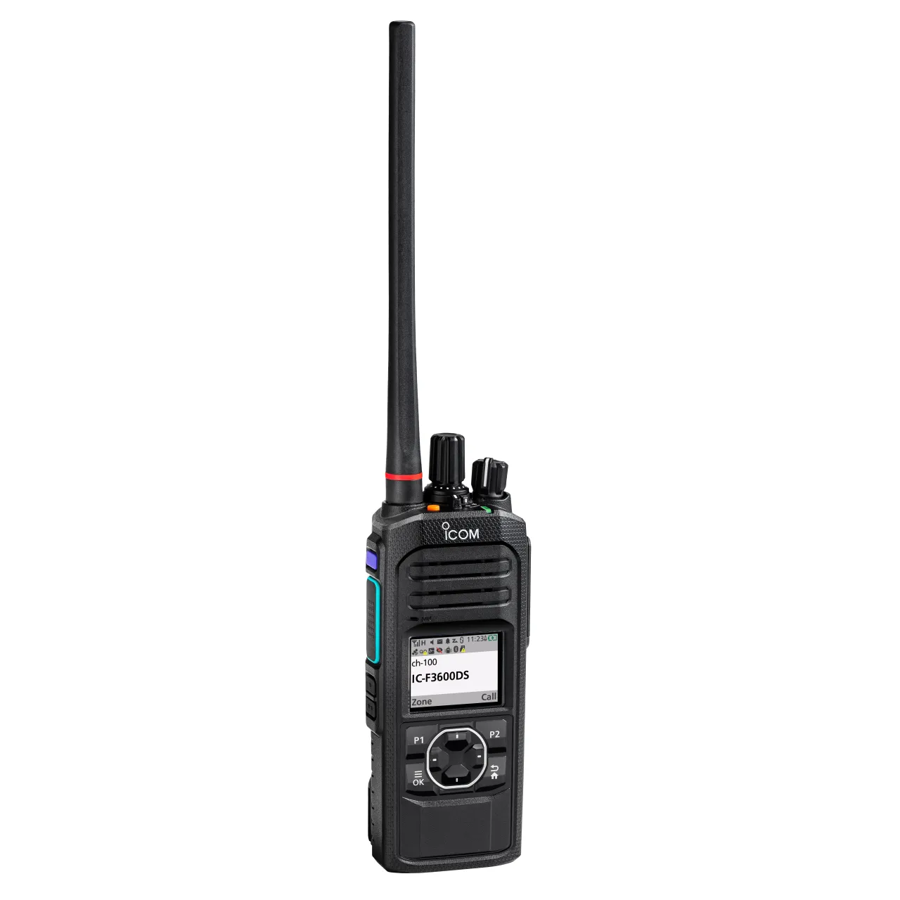 Portatif PMR VHF 136-174MHz, 5W, 1024 canaux, afficheur LCD couleur, clavier simple
