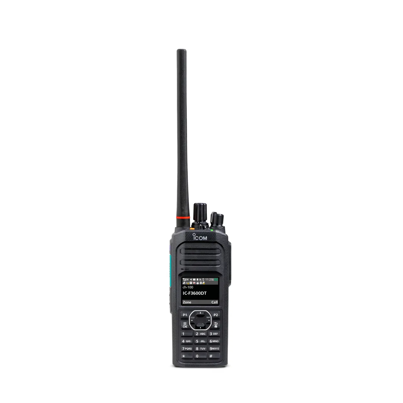 Portatif PMR VHF 136-174MHz, 5W, 1024 canaux, afficheur LCD couleur, clavier
