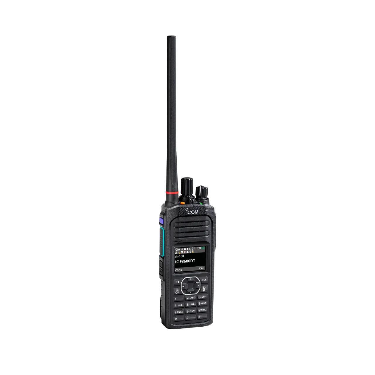 Portatif PMR VHF 136-174MHz, 5W, 1024 canaux, afficheur LCD couleur, clavier