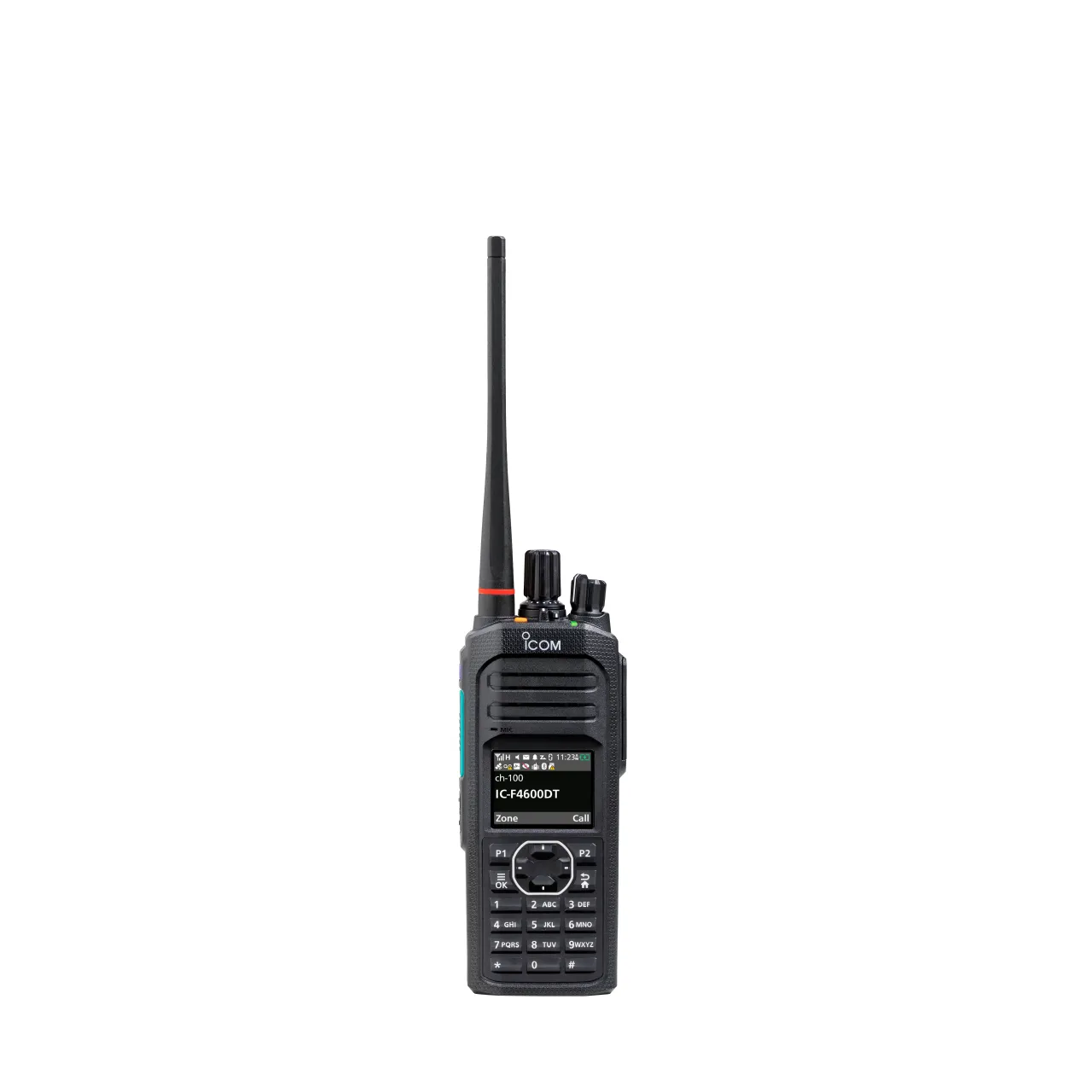 Portatif PMR UHF 380-470MHz, 5W, 1024 canaux, afficheur LCD couleur, clavier