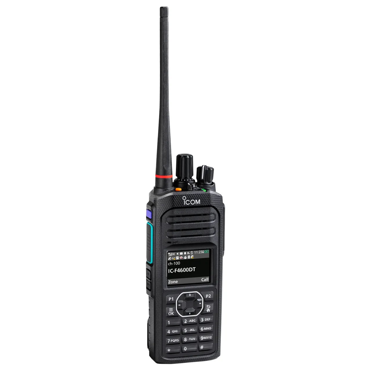 Portatif PMR UHF 380-470MHz, 5W, 1024 canaux, afficheur LCD couleur, clavier