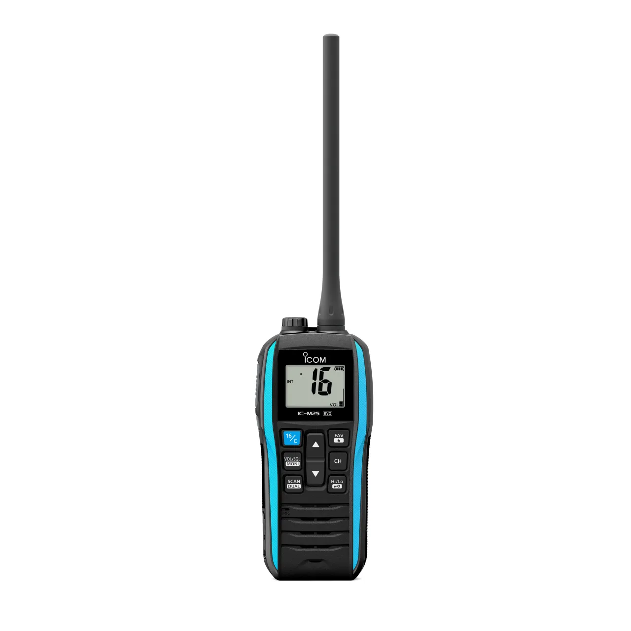Nouvelle VHF marine IC-M25EURO EVO. Photo de face