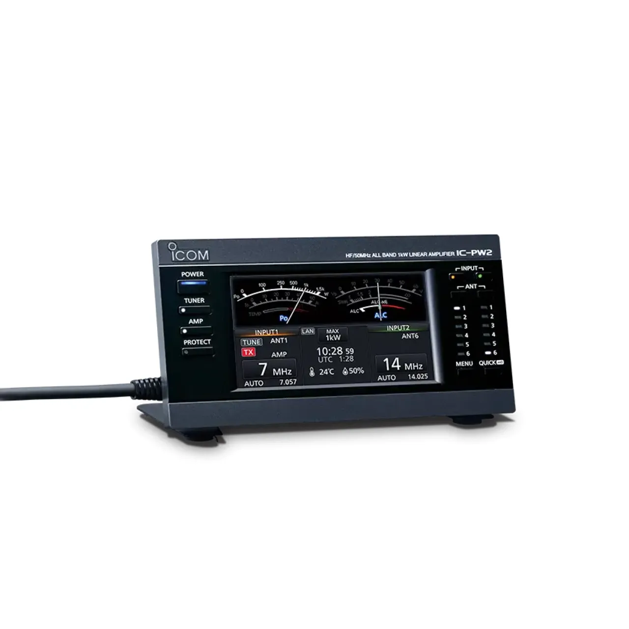 Amplificateur linéaire HF/50 MHz 1kW, SO2R. Tête déportée