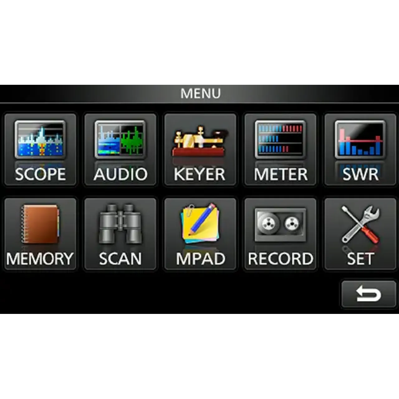 menu screen