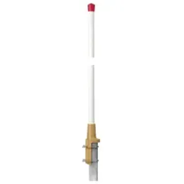 Antenne VHF aviation large bande 110-140MHz, omni, 0dB, 500W, 50 Ohms, connectique N femelle, pour montage sur tube (diam. 27 à 65mm), adaptée pour utilisation sur tour de contrôle