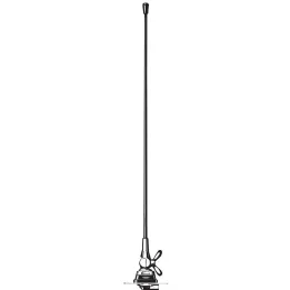 Antenne mobile VHF 144-175 MHz ajustable, 0dB, 1/4 d'onde, 150W, embase à percer, orientable +/- 90°. Livrée avec câble 4m et connecteur BNC