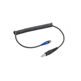 Cordon flexible torsadé 3M Peltor pour connexion casque antibruit