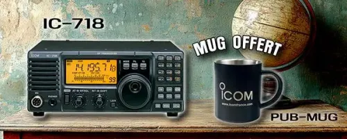 Offre de septembre : IC-718 + Mug offert