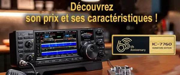 Illustration IC-7760 Nouvelle base radioamateur HF/50 MHz !