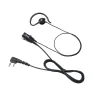 Oreillette avec microphone cravate, qualité audio optimisée pour radios numériques, connecteur double jack coudé étanche 2,5-3,5mm : HM-257LS