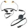 Kit micro laryngophone comprenant un caque intra-auriculaire et un PTT 