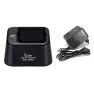 Chargeur rapide individuel avec système ILS (adaptateur AD-101 fournis). Indicateur LED du niveau de charge