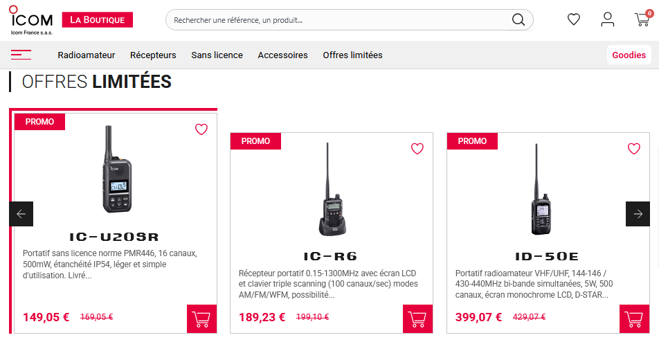 offres-limitees-boutique Radioamateur ICOM