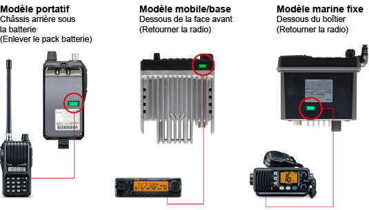 etiquette holographique origine equipement ICOM Fight against counterfeit ICOM
